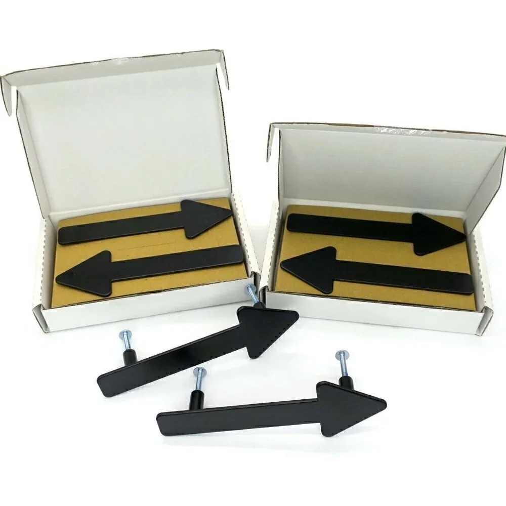 x6 IKEA Jarnsparv Handles Black Arrow 2022 Drawer Cabinet Arrows 5 9/16